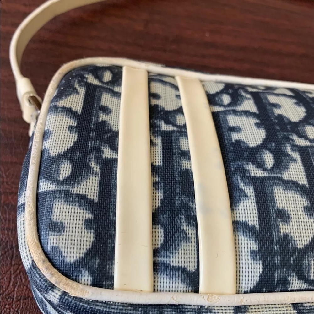 ❌SOLD❌ Christian Dior Diorissimo Trotter Pochette Navy Blue - Picture 5 of 13